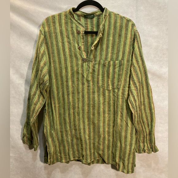 Kathmandu Imports Cotton Striped Shirt - Picture 1 of 4